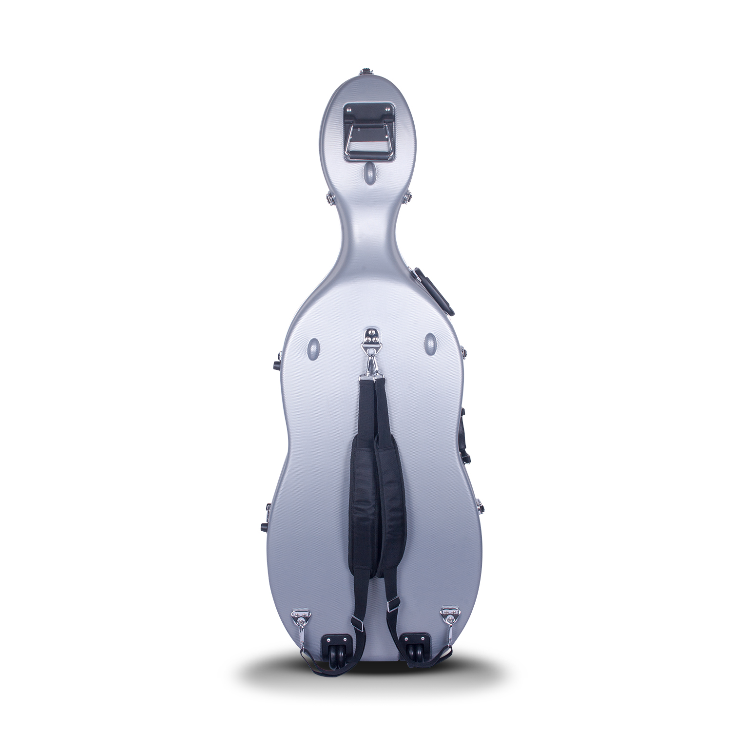 Estuche Crossrock CRA860CEFSL Fibra Estireno Cello Plateado