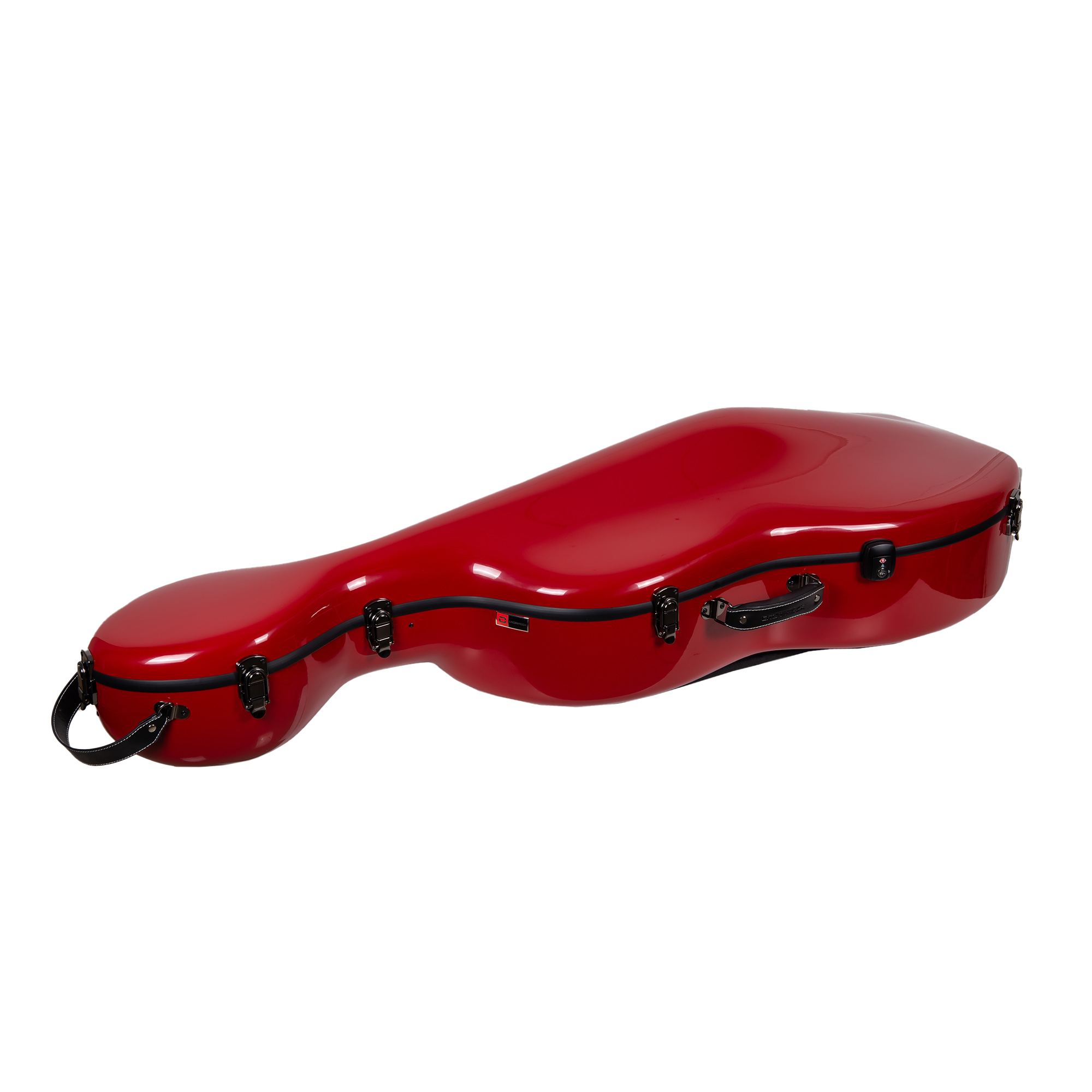 Estuche Crossrock CRF2020CEFRD Fibra de Vidrio para Cello Rojo