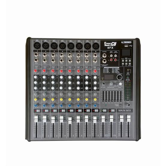Mezcladora Pro DJ 8FX