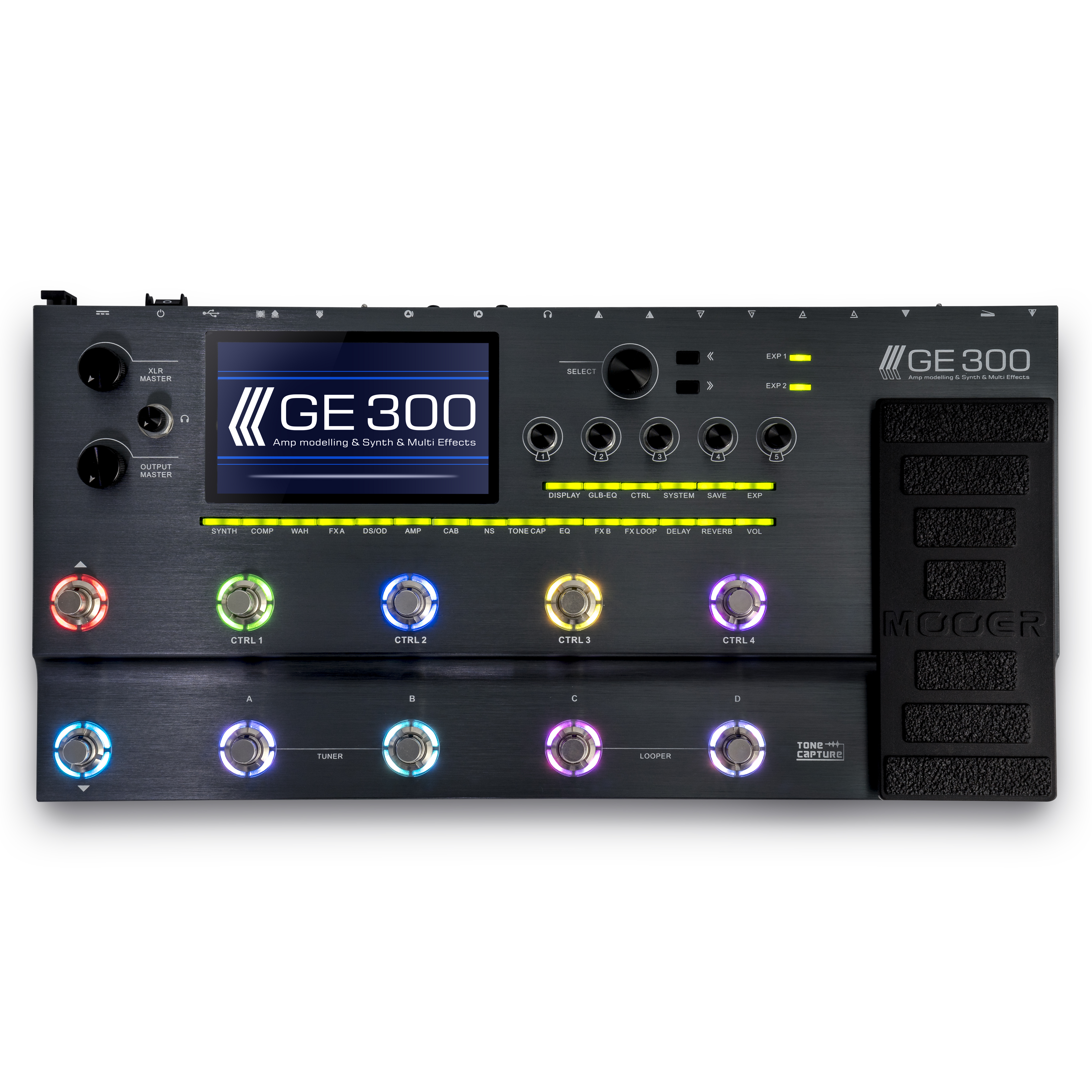 Pedalera Mooer GE300 Pedal Multiefectos